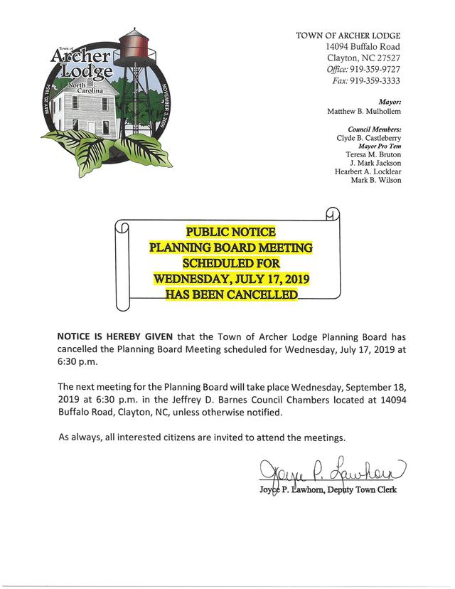 Planning Board Public Notice of Cancellation - 7-17-19.jpg